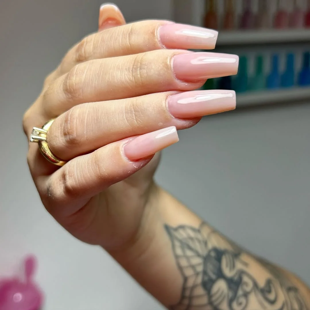 summer nails watermelon 2026 Milky Pink Glass Nails with Fresh Summer Energy
