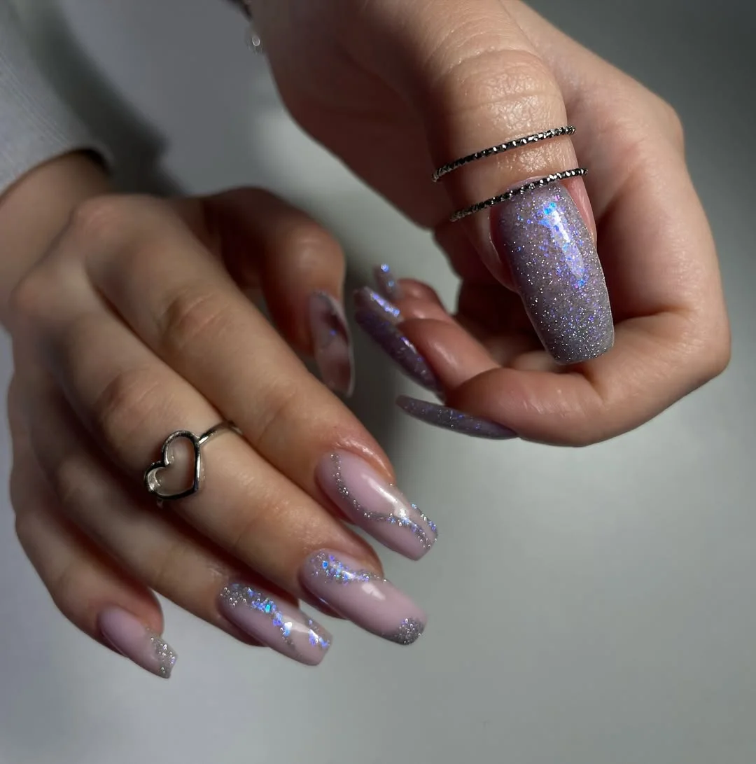 summer nails watermelon 2026 Icy Watermelon Shimmer for Summer Nights