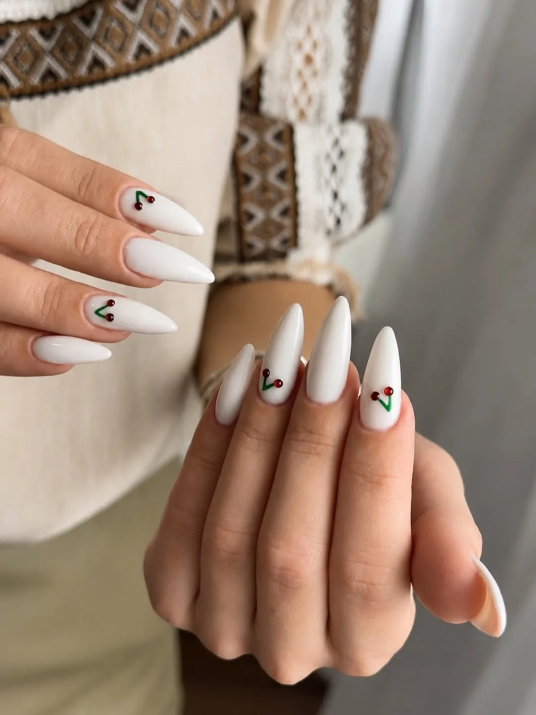 Summer nails for every day 2026 Minimal Cherry Accent Elegance
