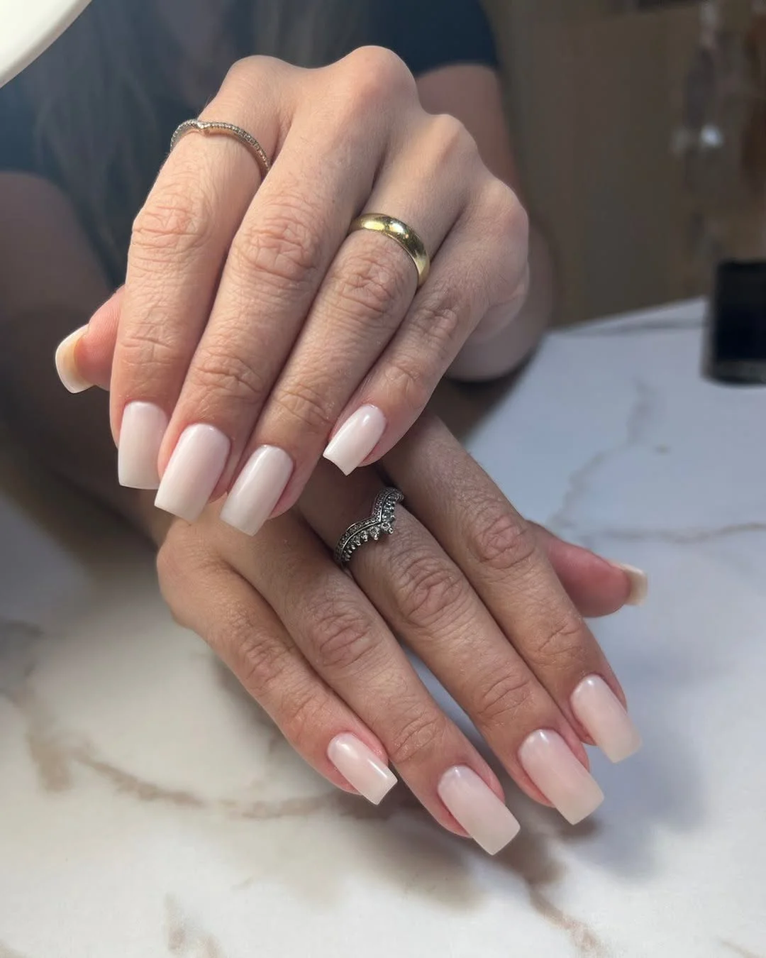 summer nails square 2026 Milky Vanilla Square Nails That Always Look Expensive