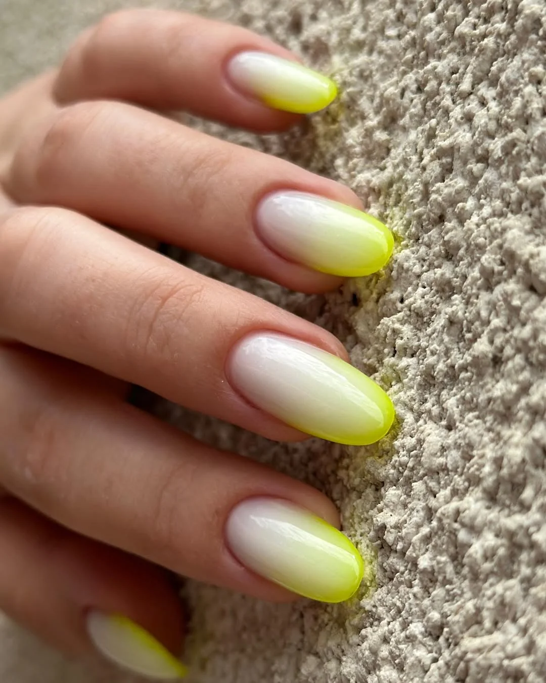 summer ombre nails 2026 Neon Lime Fade That Feels Like Summer After Dark