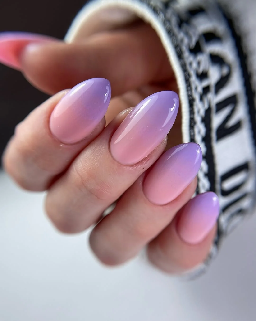 summer ombre nails 2026 Pink Lavender Fade for Dreamy Feminine Vibes