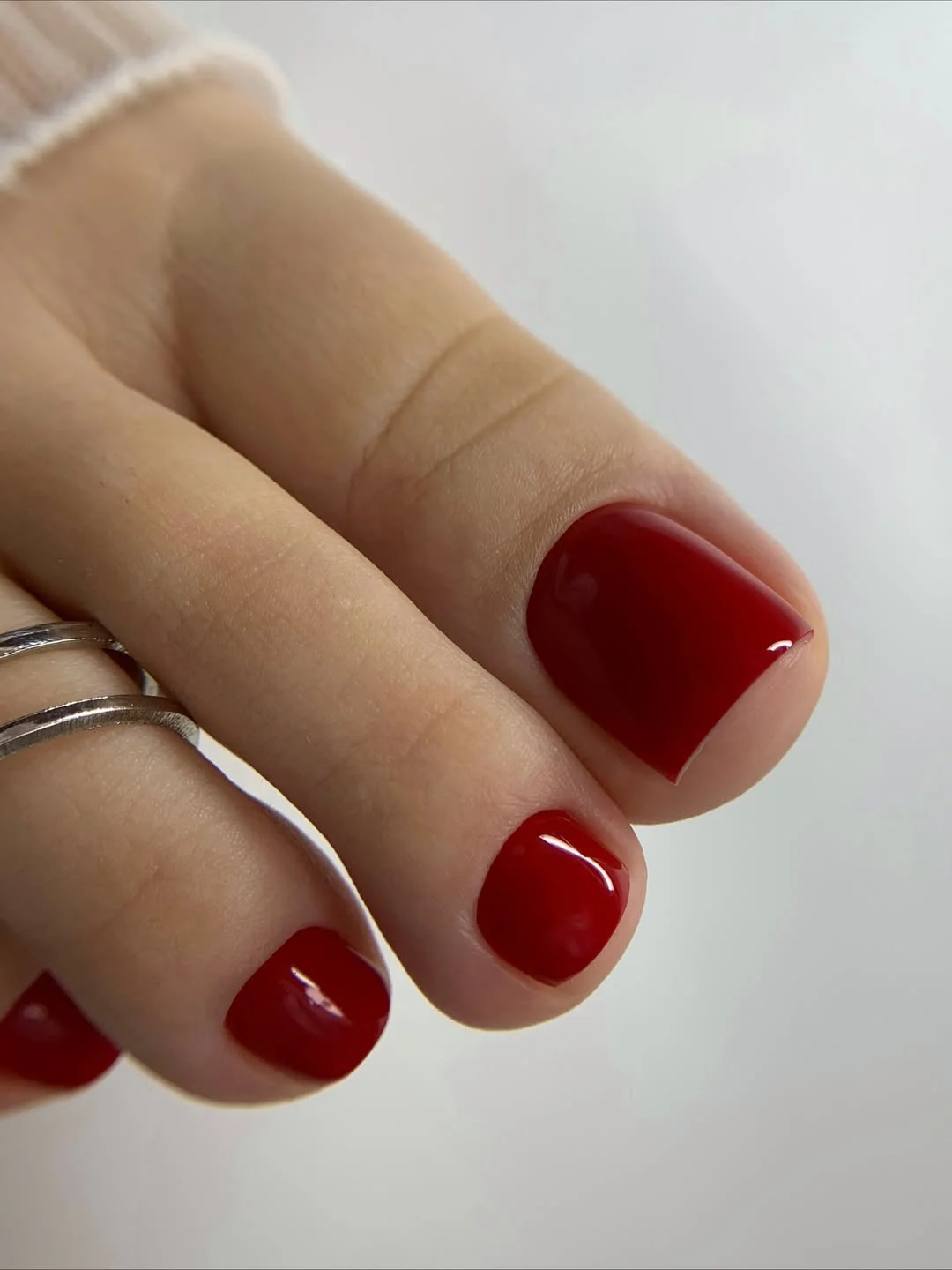 summer pedicure colors 2026 Classic Fire Red Pedicure That Always Feels Confident