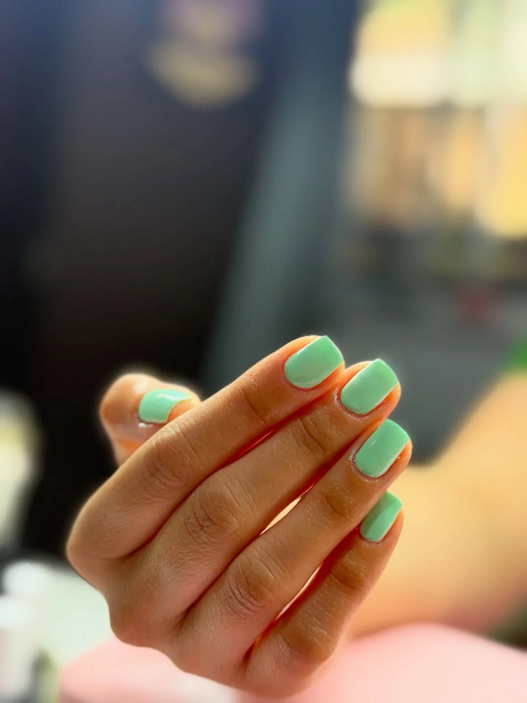 summer vibrant nails summer 2026 Mint Green Short Nails With Clean Minimalist Vibes