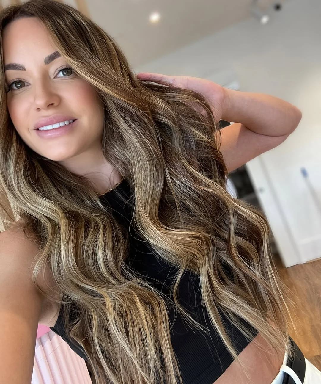 toffee summer brunette hair color 2026 High Contrast Toffee Blonde Blend for Bold Summer Dimension