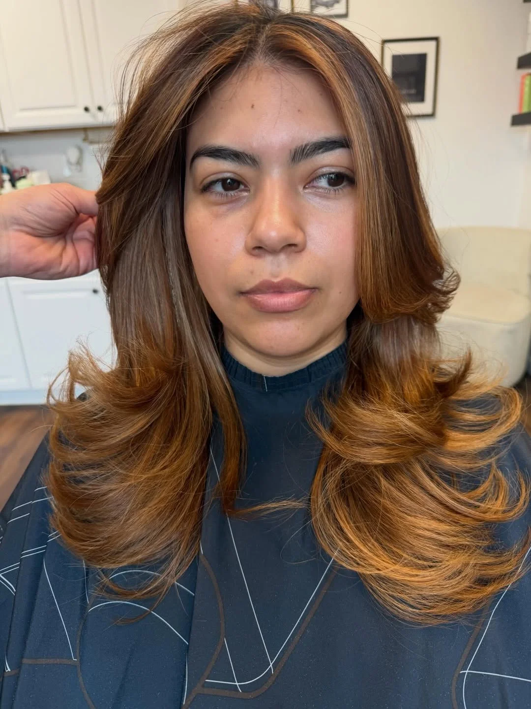 toffee summer honey brown hair color 2026 Golden Toffee Blowout With Bold Caramel Framing