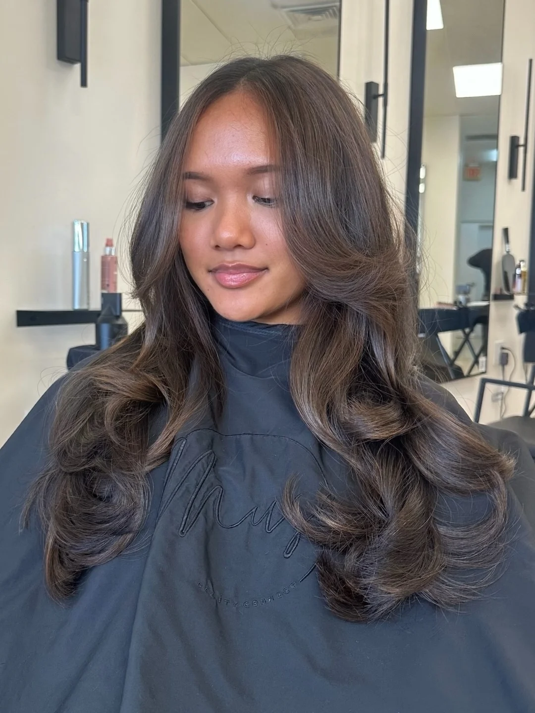 toffee summer honey brown hair color 2026 Soft Espresso-Toffee Layers With Luxe Volume