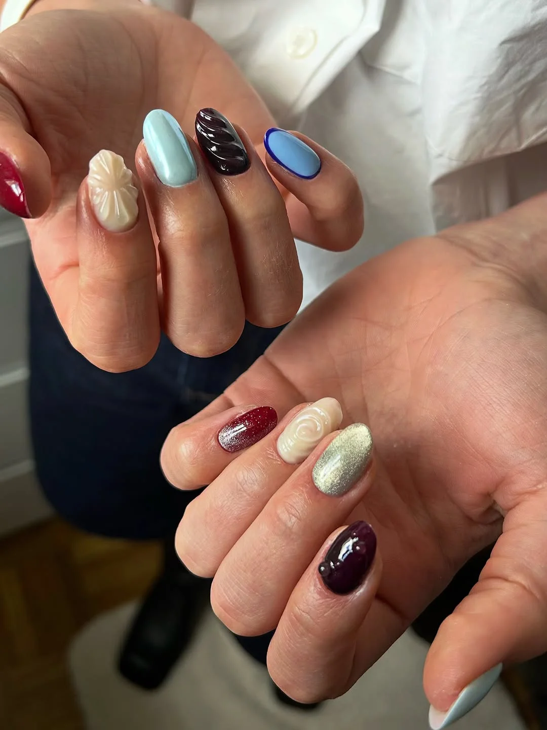 trendy summer nails 2026 Eclectic Texture Nails with Fashion Week Energy