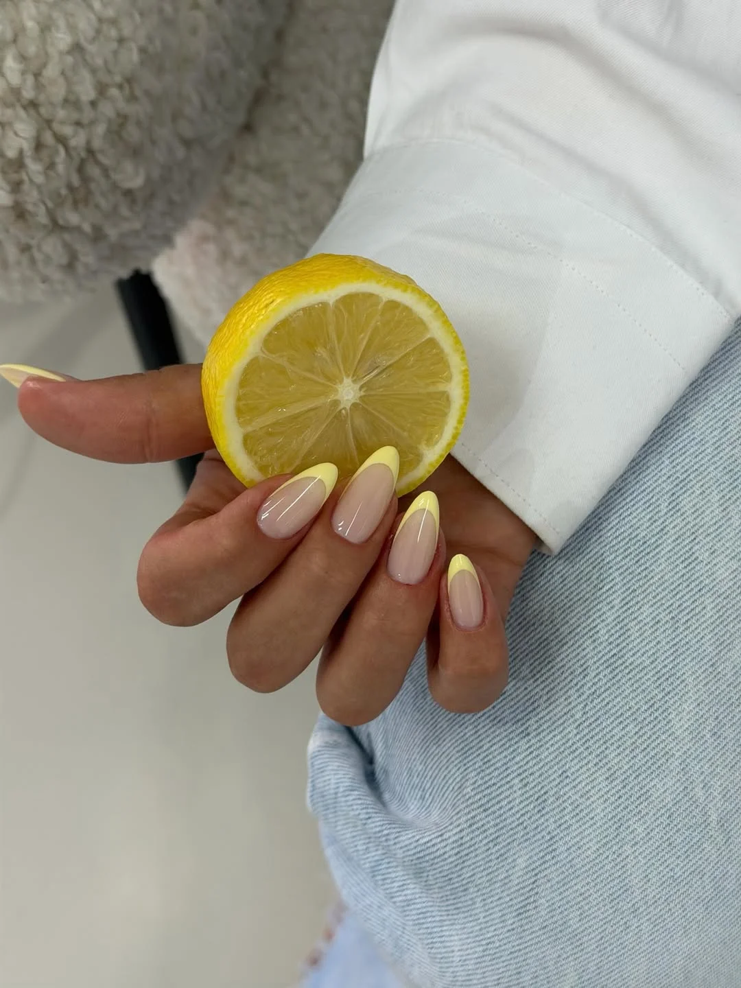 trendy summer nails 2026 Fresh Lemon French Tips That Feel Like June Mornings