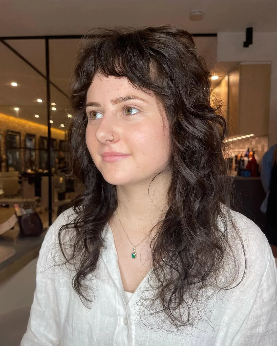 voluminous summer shag hairstyle 2026 Soft Curly Shag with Natural Texture