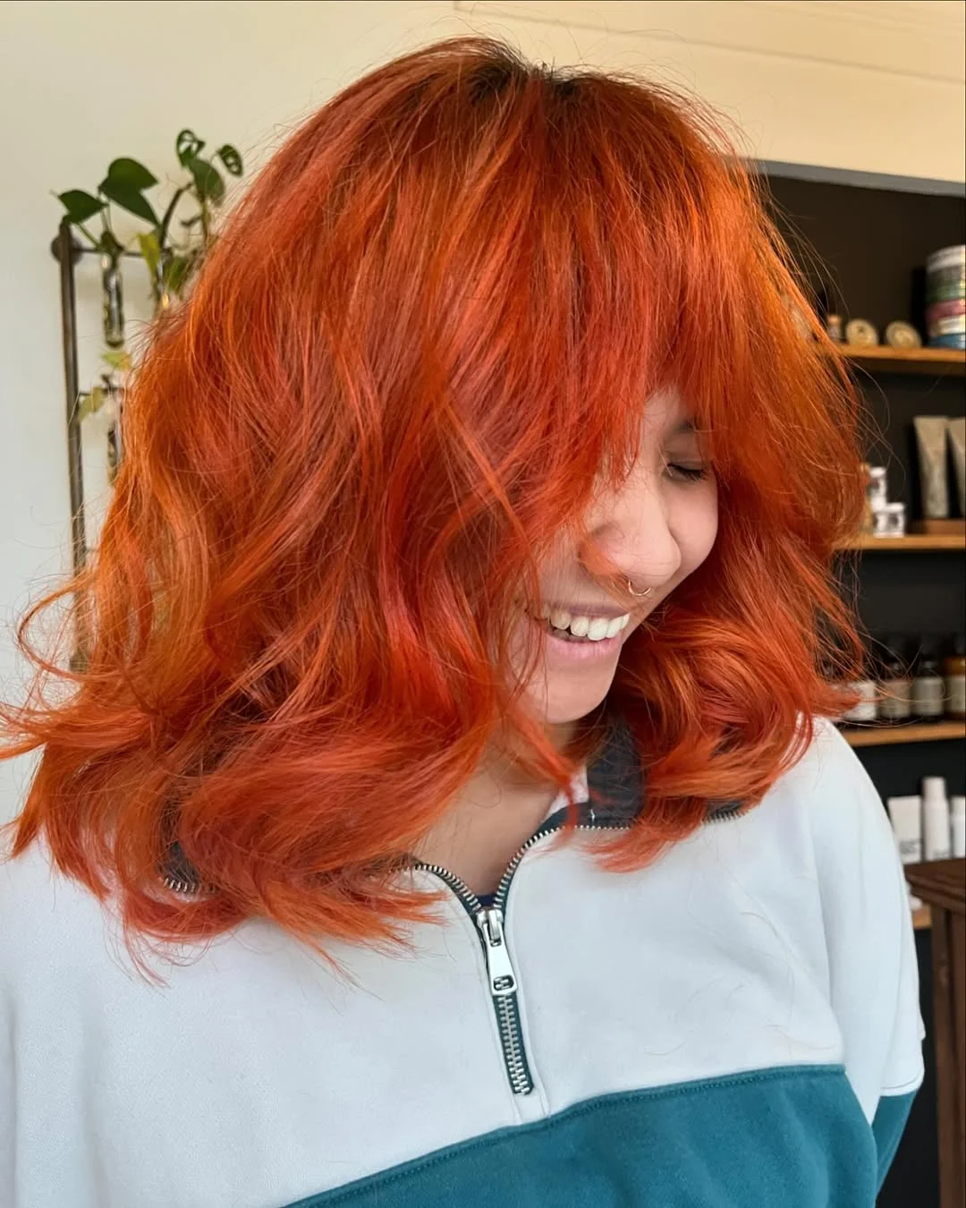 voluminous summer shag hairstyle 2026 Fiery Voluminous Shag with Statement Layers